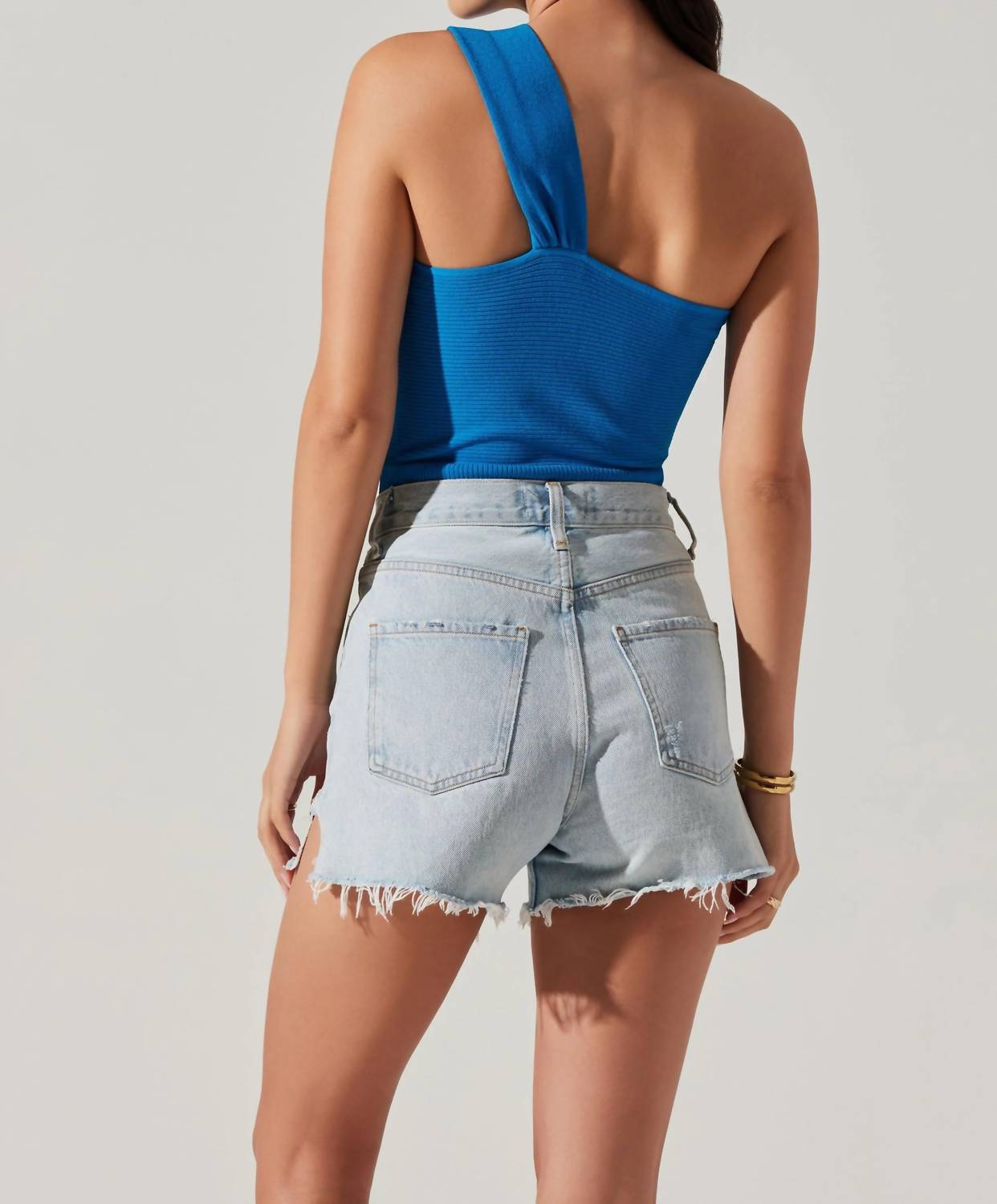ASTR Brie Sweater in blue - women's tank top - view 6