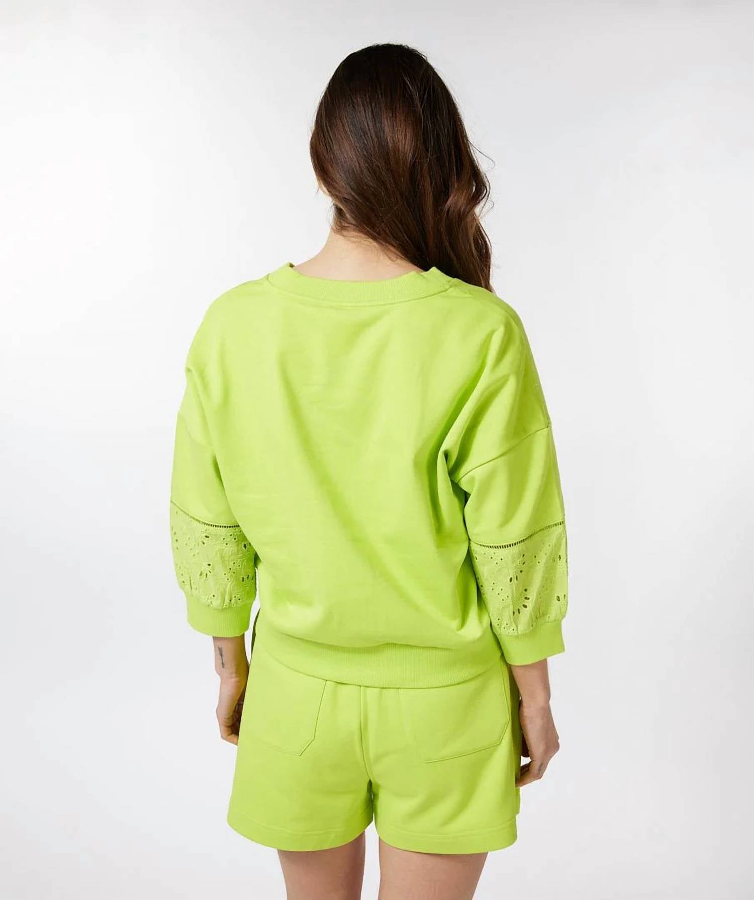 Esqualo - Lia Embroidered Sleeve Cardigan