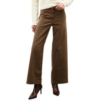 NILI LOTAN Women's Megan Corduroy Pant in cigar brown - women's pants
