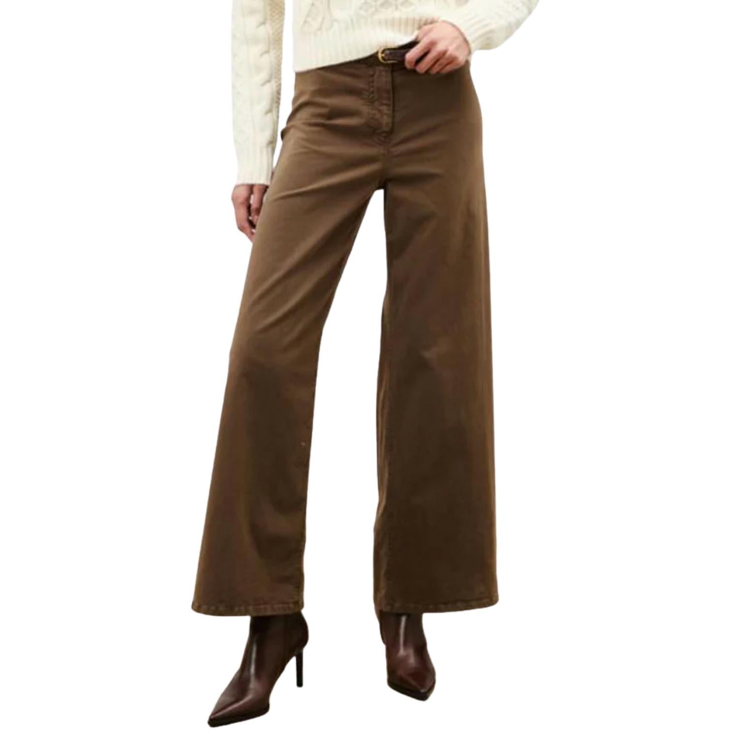 NILI LOTAN Women's Megan Corduroy Pant in cigar brown - women's pants