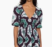 Sea - Aveline Tie Dye Print Puff Sleeve Dress