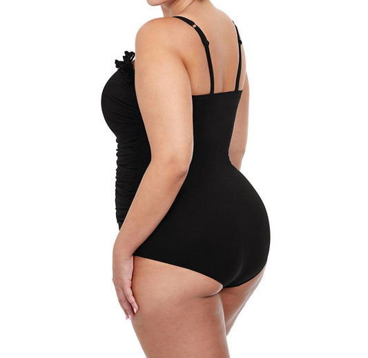 Profile By Gottex - Plus Size Scoop Neck One Piece Swimsuit