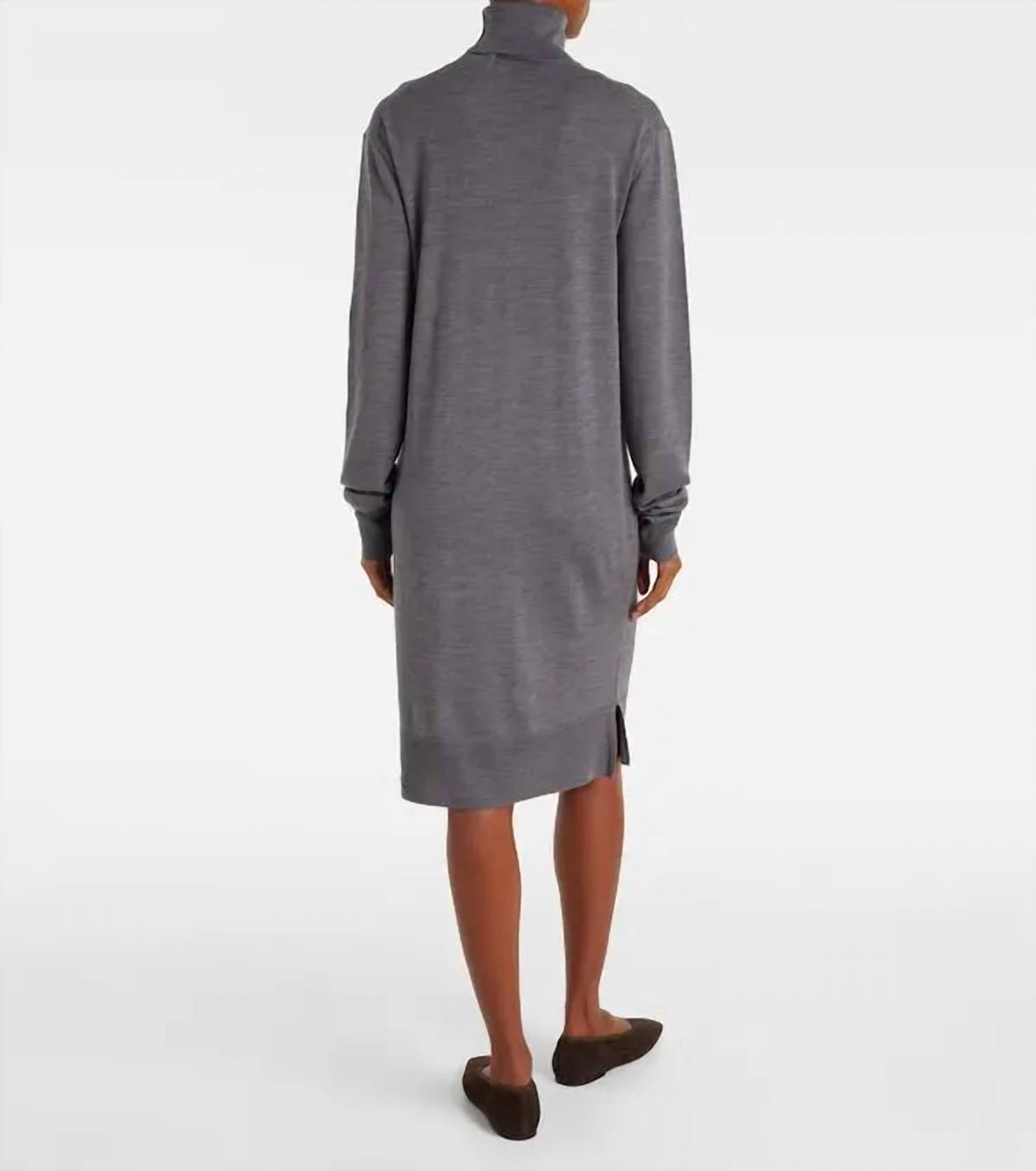 Toteme - Turtleneck Long Sleeve Dress