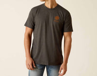 ARIAT Sol Arch Tshirt in charcoal heather - men's t-shirt