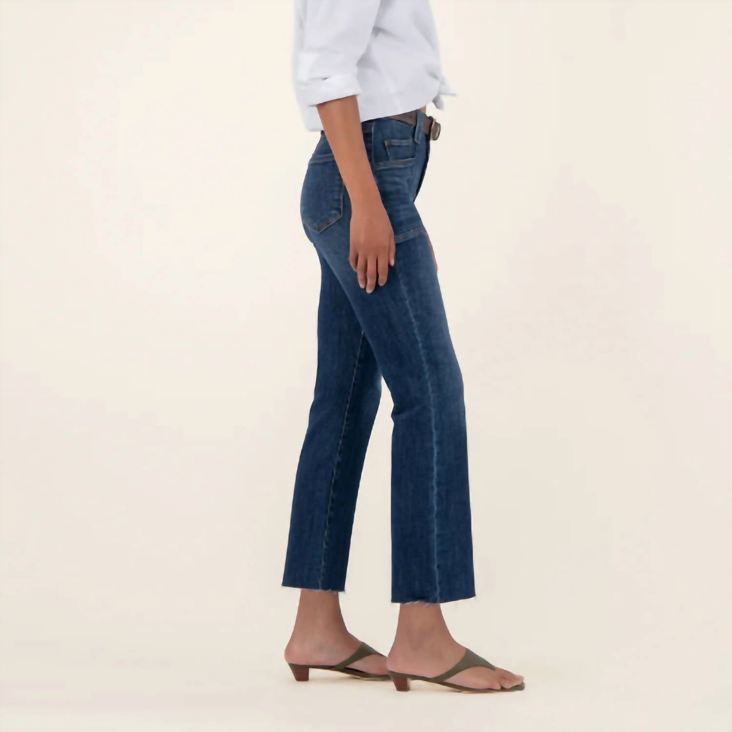 Kut From The Kloth - Kelsey Ankle Flare Jeans With Front Pocket