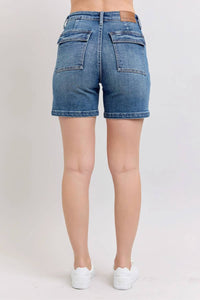 Judy Blue - Women's Jackie Utility Mid Shorts