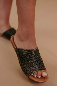 Bedstu - Women's Minerva Flat Slide Sandals