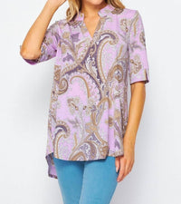 Honeyme - Gabby Top With Sleeve Side Slit Detail