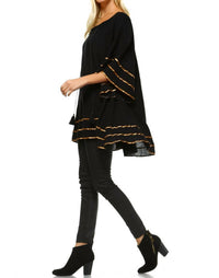 Velzera - Kimono Sleeve Swing Top