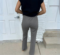 J'Envie/Eli Elastic Waist Pull On Bootcut Pant in putty - women's jeans - alternate view
