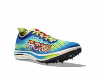 Hoka Unisex Cielo Fly X Athletic Shoes in lettuce virtual blue - men's shoe - detail view