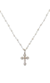 French Kande Women's Cecile Necklace in silver - women's jewelry - detail view