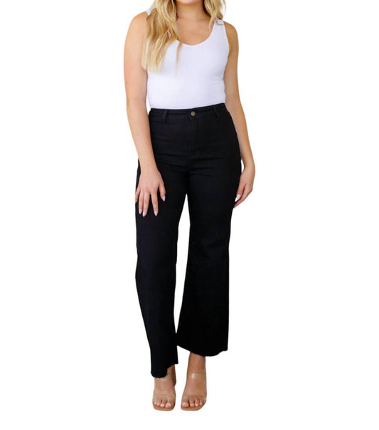 Anniewear - August High Rise Wide Leg Crop Jeans