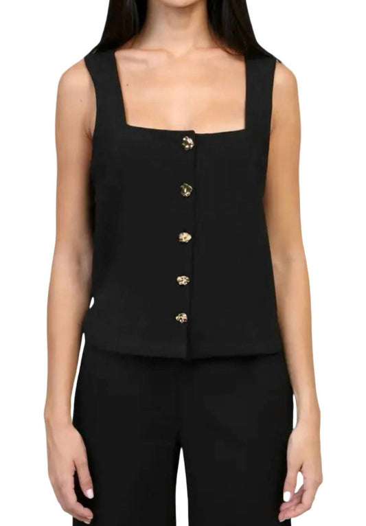 An'Ge - Kuba Square Neck Top