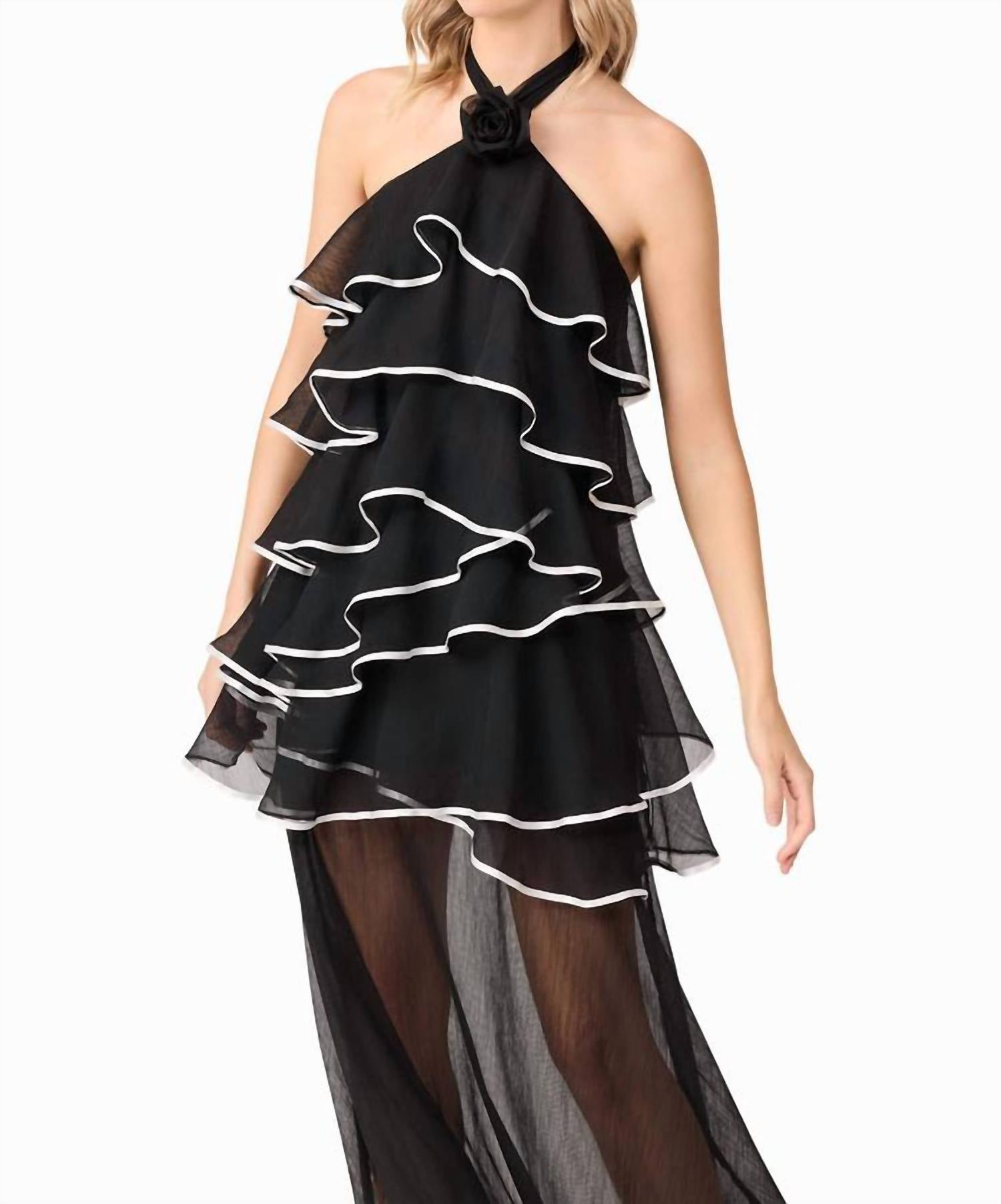 ELLIATT Melissa Halter Maxi Dress - Plus in black - women's dress - view 5