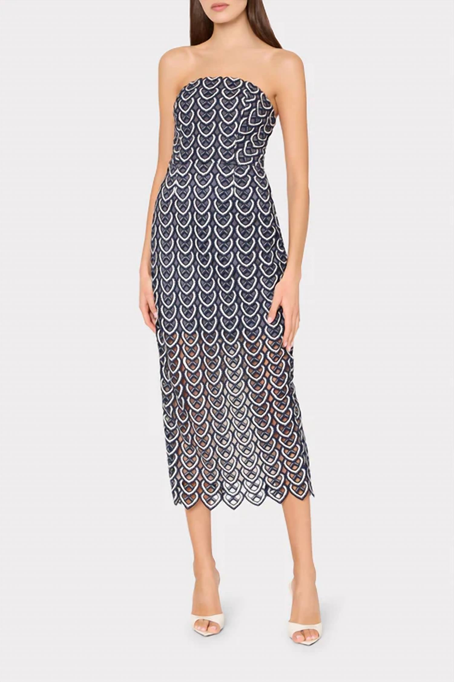 Milly - Kait Lace Midi Dress
