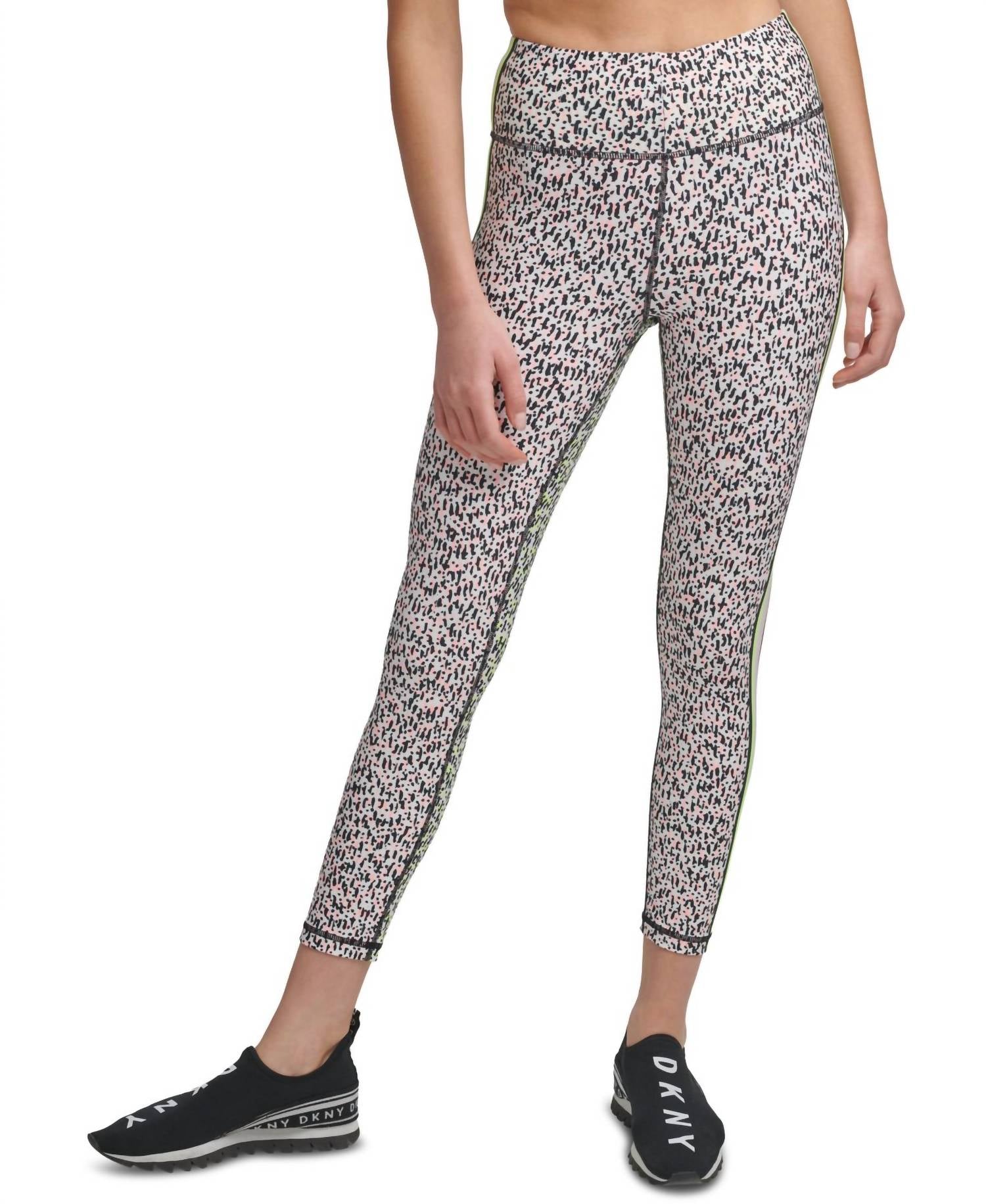 Dkny - Printed Side-Striped Leggings