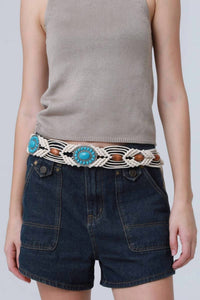 Leto - Women's Braided Waist Rope Belt