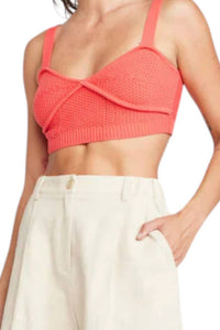 Self Contrast - Tai Bralette Knit Crop Top
