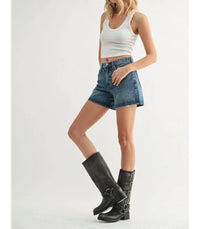 Just Black Denim - High Rise Vintage Shorts