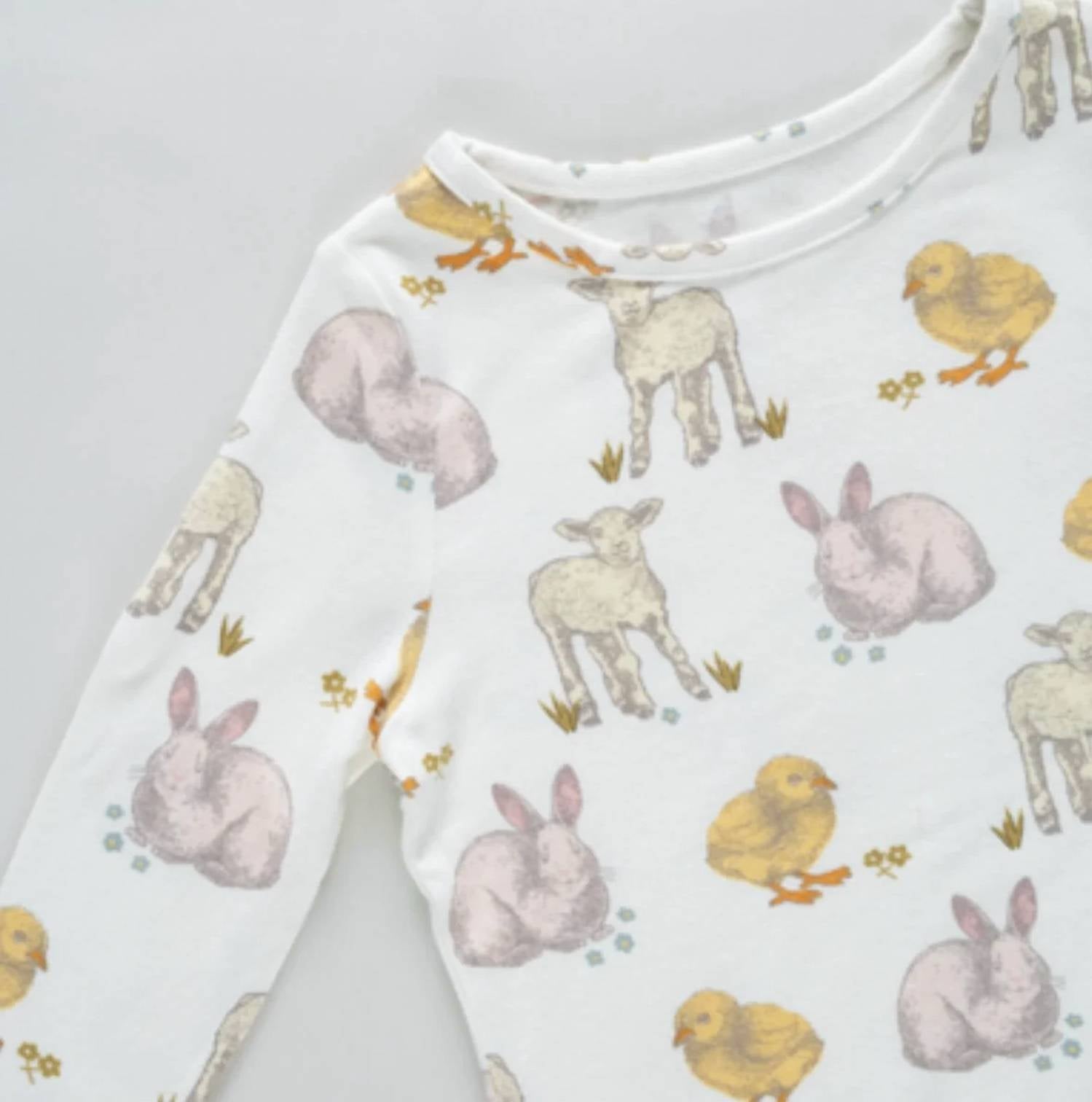 Pink Chicken - Kids Bamboo Pajama Set