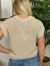 Blu Pepper - Short Sleeve Sweater