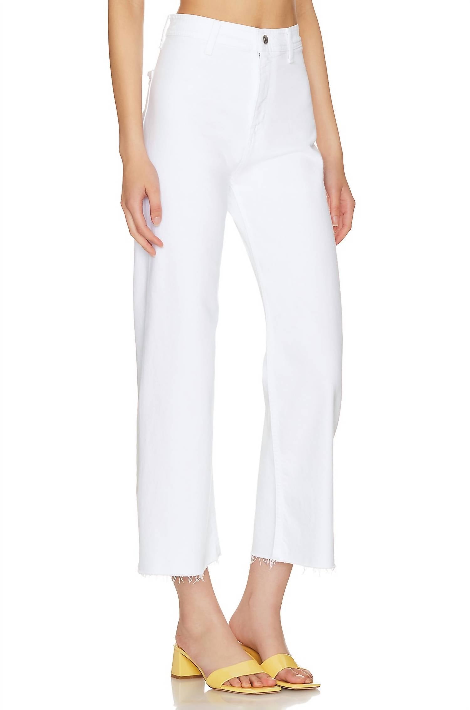 PISTOLA Penny High Rise Wide Leg Jeans in blizzard 1 - women's jeans - detail view