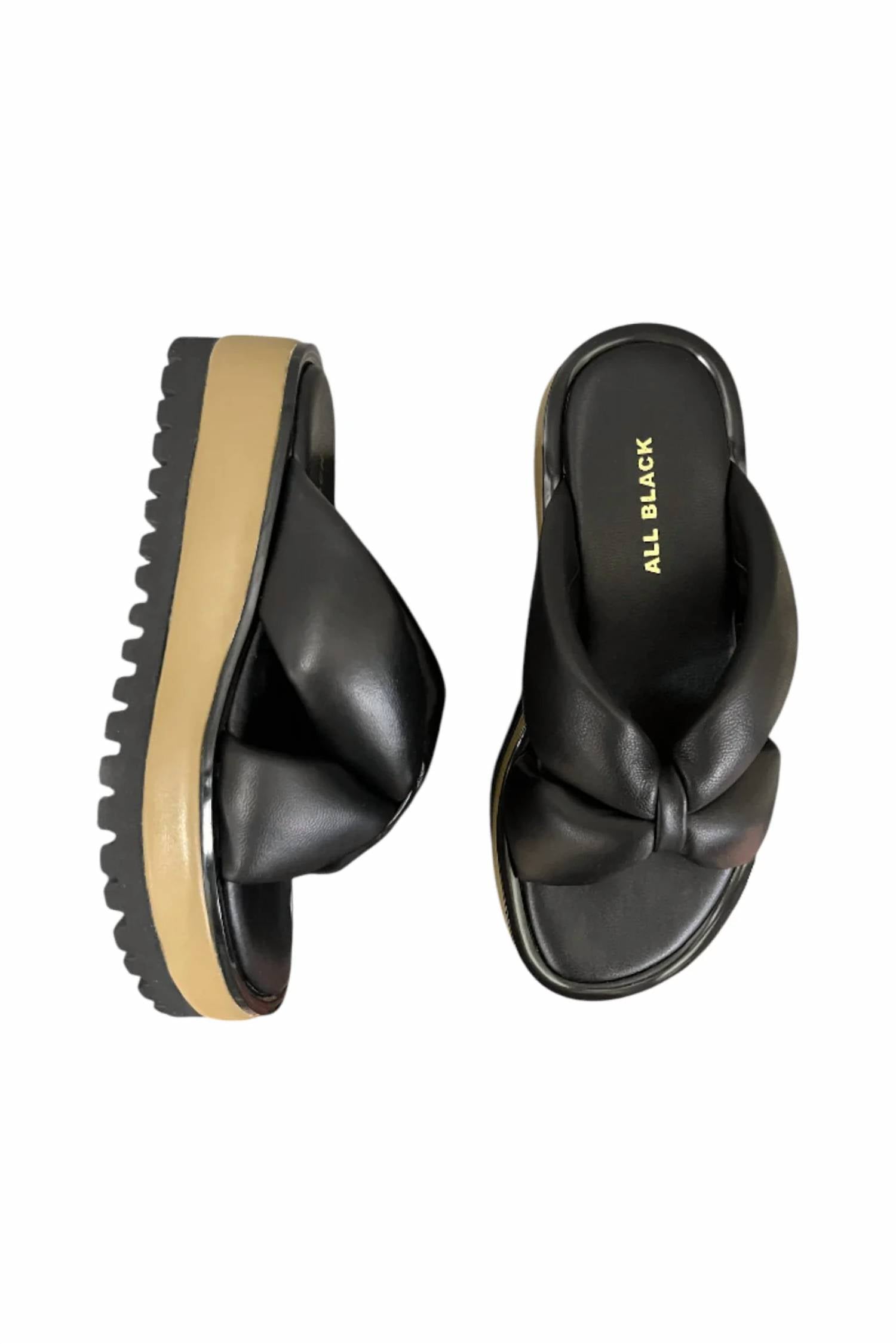 All Black - Women's Geisha Sandal