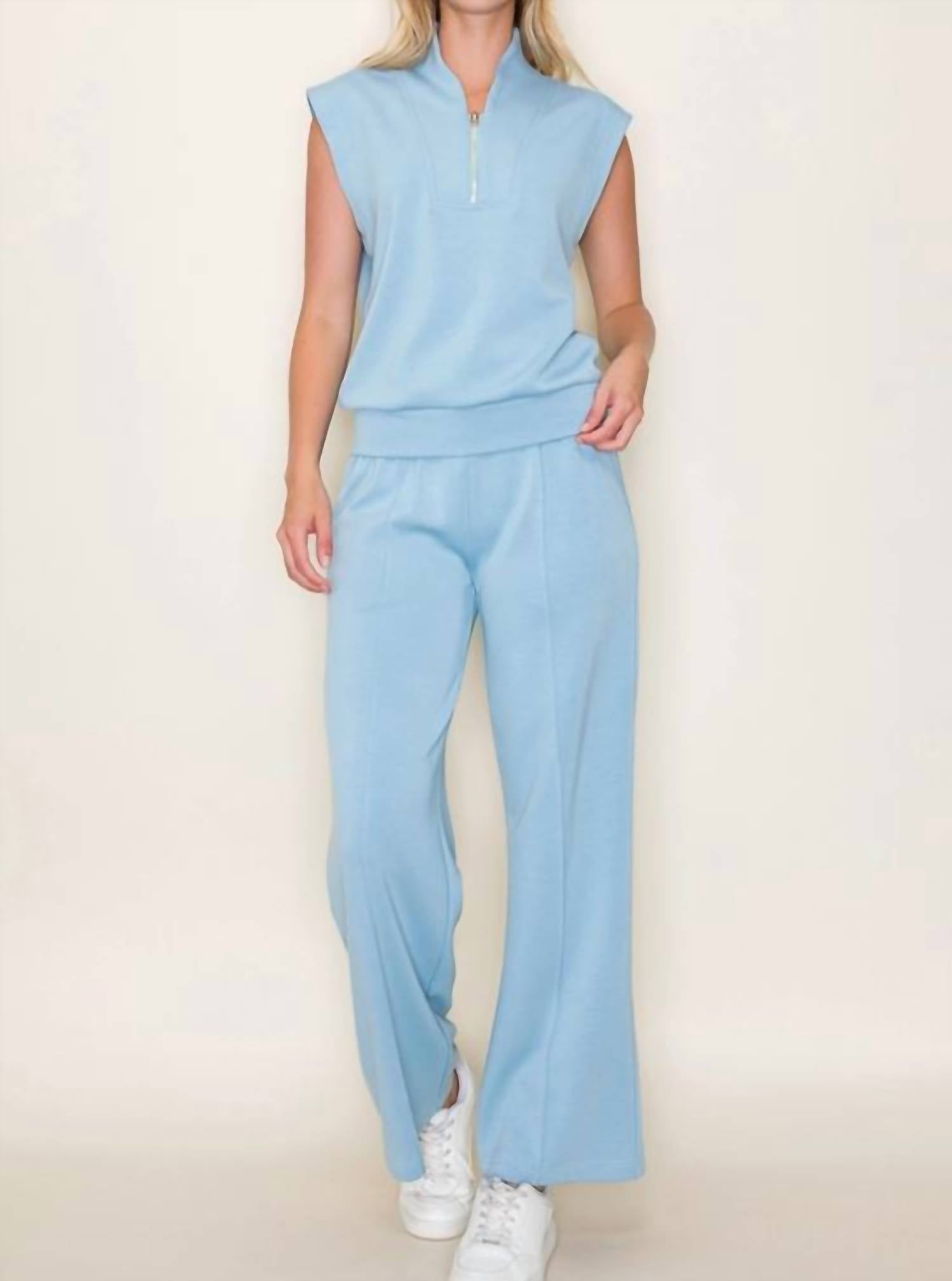 Star Drop - Margo Wide Leg Scuba Knit Pants