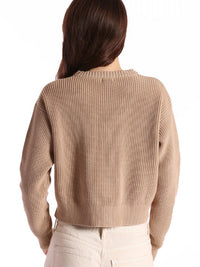 Minnie Rose - Cotton Shaker Crop Cardigan