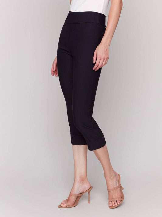 Charlie B - Stretch Pull-on Cropped Pants