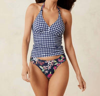 TOMMY BAHAMA Women's Summer Floral Reversible Tankini in coral coast - women's swimwear - alternate view