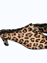 Bibi Lou Women's Leopard Mule in brown multi - women's shoe - detail view