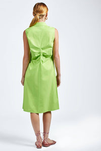 THE SHIRT THE ASHLEY DRESS in lime - women's dress - detail view