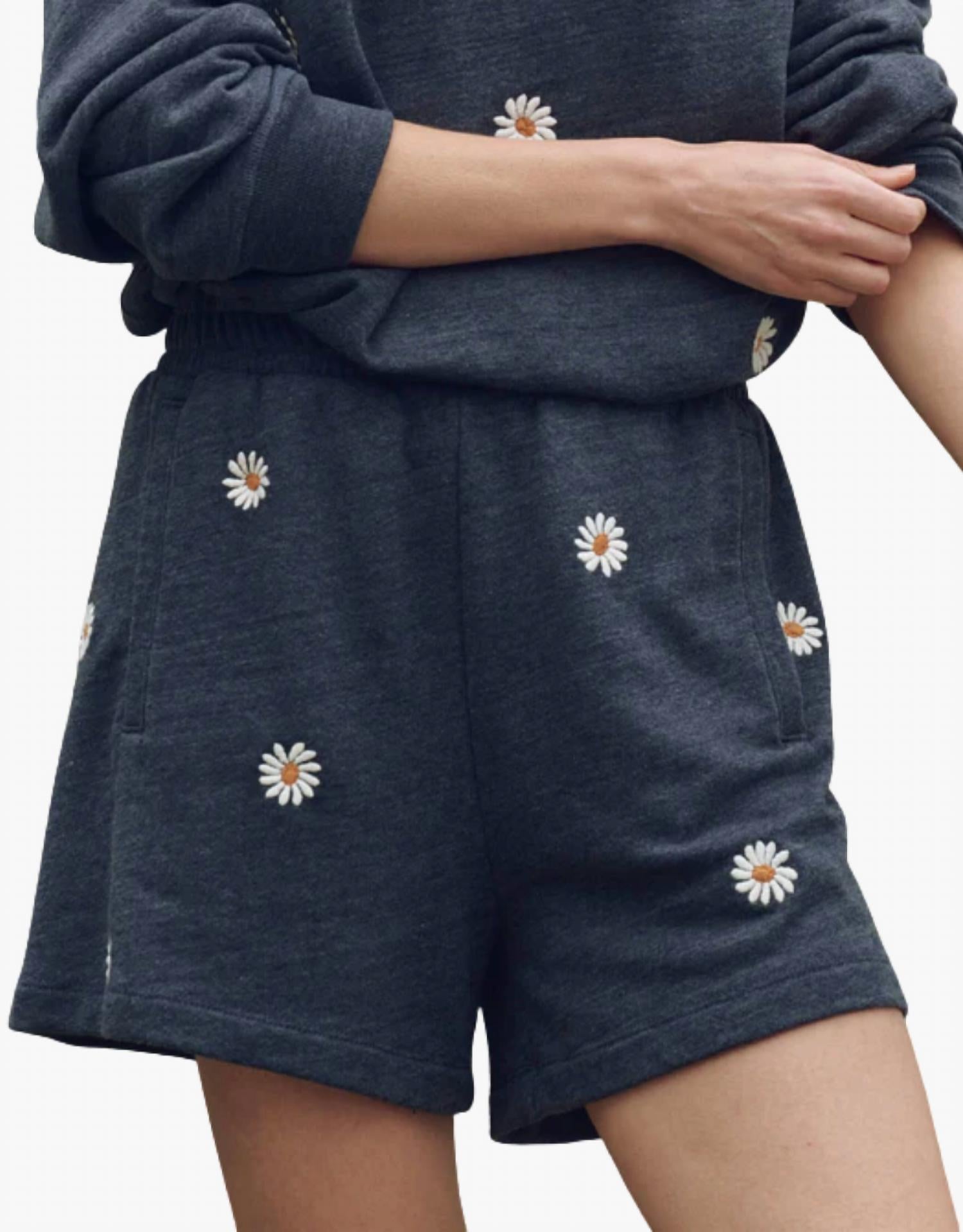 The Great. - Victory Shorts With Daisy Embroidery