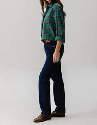 Cissa - Women's Flannel Bib Shirt