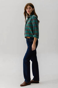 Cissa - Women's Flannel Bib Shirt