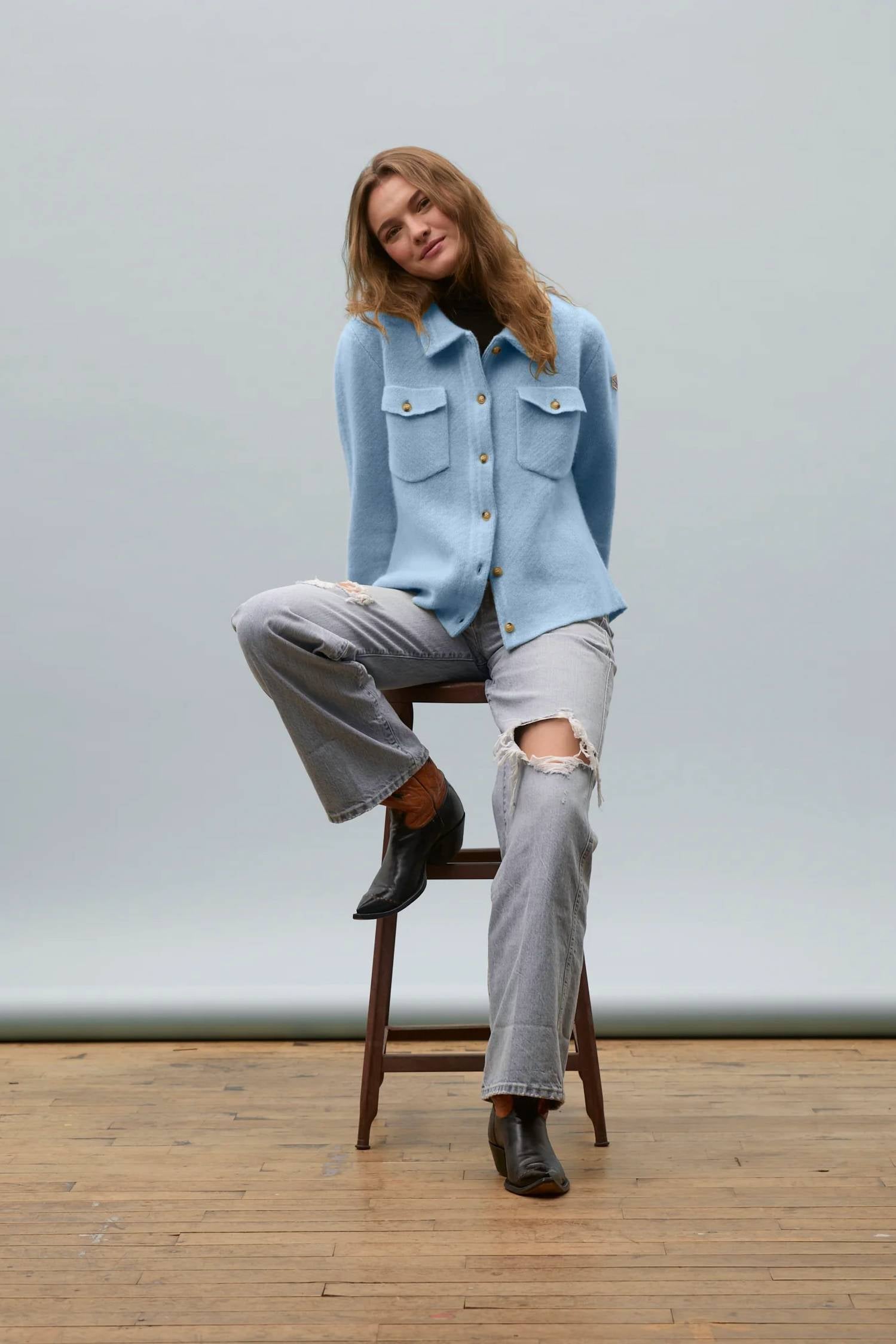 Powder Puff Collection - Cashmere Work Shirt