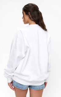 Show Me Your Mumu Stanley Crewneck Sweatshirt in mon cherie graphic - women's top - detail view