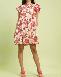 Umgee - Ruffle Sleeve Mini Dress