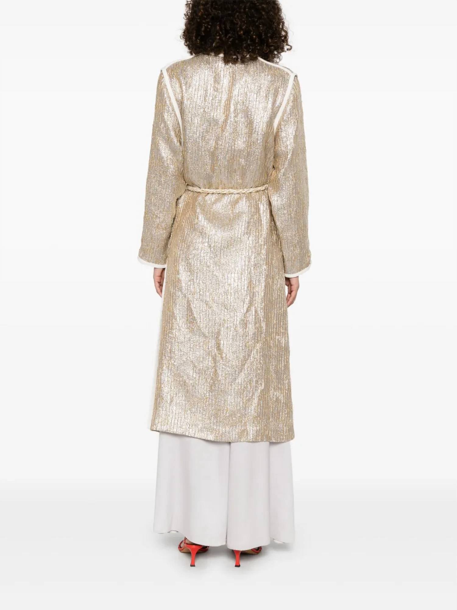 Forte Forte - Chic "twinkle" Lurex Jacquard Coat
