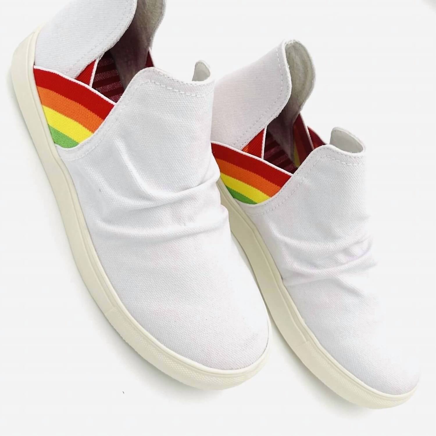 Very G - Women's Slip On Rainbow High Top Sneakers