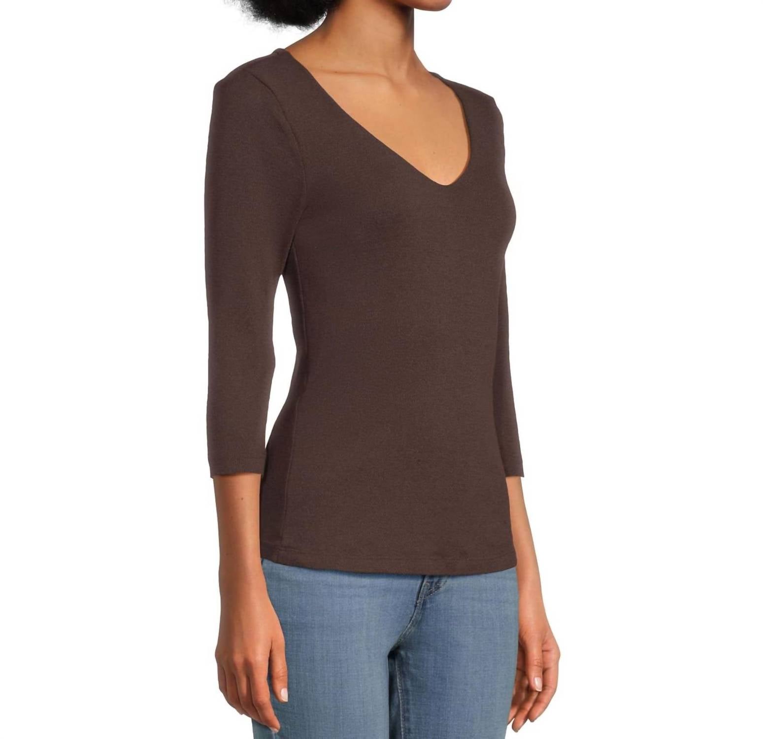 Michael Stars - Angelina Shine V-neck Tee