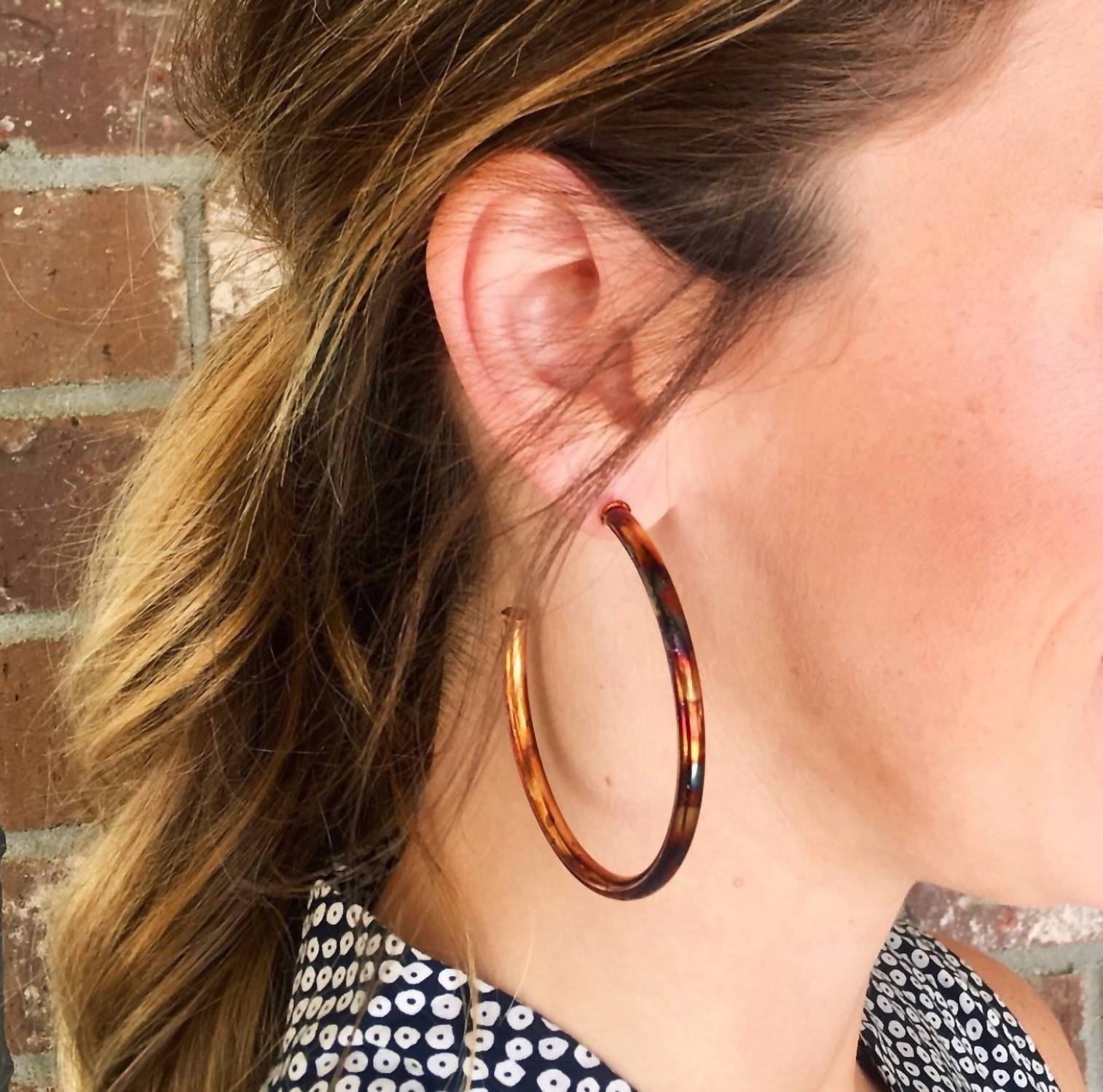 Sheila Fajl - Women's Everyone's Favorite Burnished Large Hoops