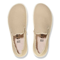 BIRKENSTOCK Women's Bend Slip On Sneakers in sandcastle canvas - women's sneaker - detail view