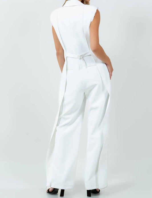 Whiteroom+Cactus - Kimberly Collared Jumpsuit