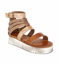 BEDSTU Women's Artemia Sandals in bone mustard tan rustic - women's sandal