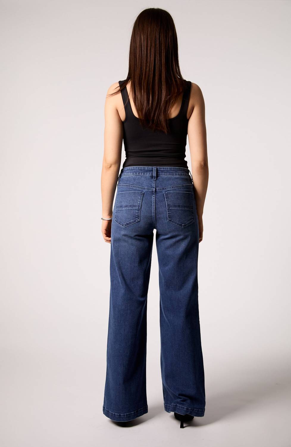 Blue Revival - Sailor Mid Rise Wide Leg Jeans