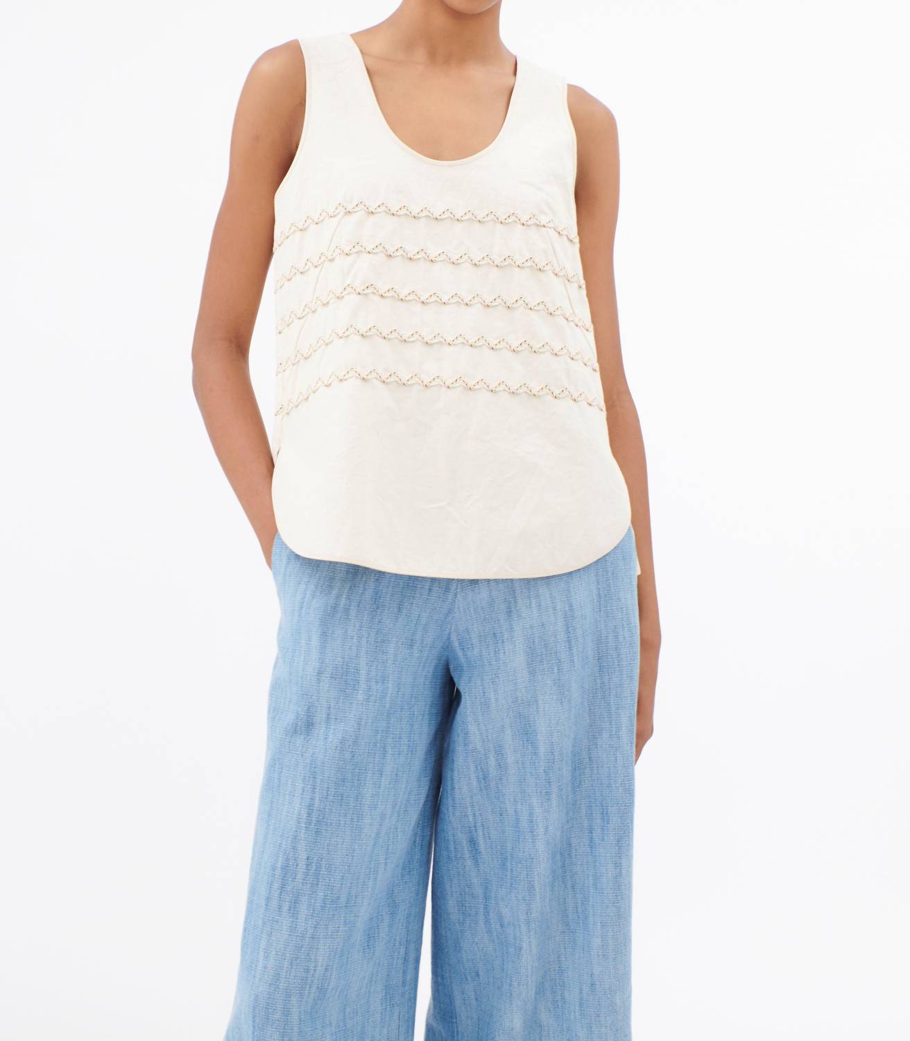 Odeeh - Multi Yarn Sleeveless Shirt