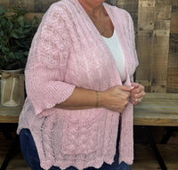 Pol - Crochet Open Front Cardigan